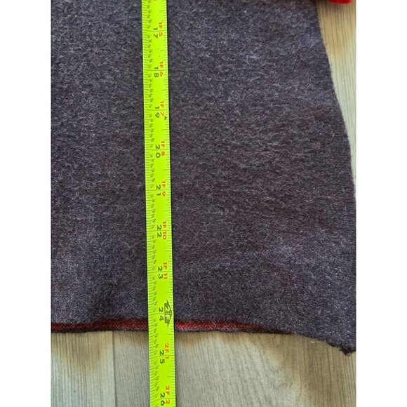 Nanette Lepore Womens Long Sleeve Sweater Medium Black/Red Side Zipper Red Cuffs - Picture 6 of 7